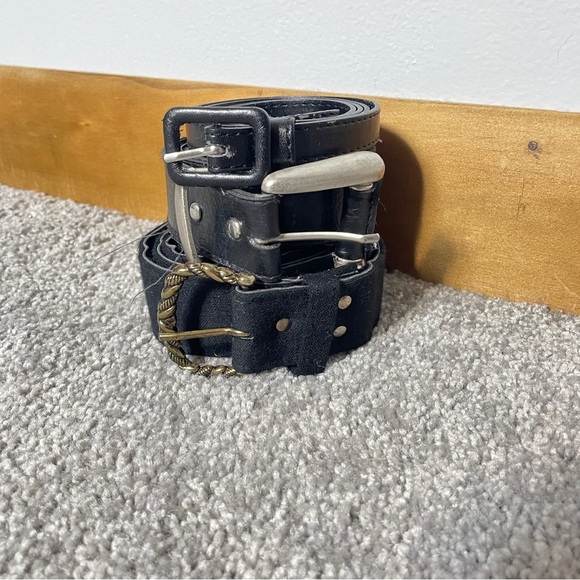 Bundle of 3 black belts of varying widths - Picture 1 of 14